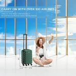 Flight Knight Cabin Suitcase 55x35x20, Carry On for Over 100 Airlines Like Ryanair, EasyJet, British Airways, Virgin Atlantic Lightweight Small Durable Cabin Bag, ABS Hard Shell, Hand Luggage