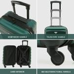 Flight Knight Cabin Suitcase 55x35x20, Carry On for Over 100 Airlines Like Ryanair, EasyJet, British Airways, Virgin Atlantic Lightweight Small Durable Cabin Bag, ABS Hard Shell, Hand Luggage