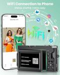 4K 64MP Digital Camera with WiFi, 180° Flip Screen, 16X Digital Zoom, Vlogging Camera for YouTube with Flash, Compact Camera with 32GB SD Card, 2 Batteries
