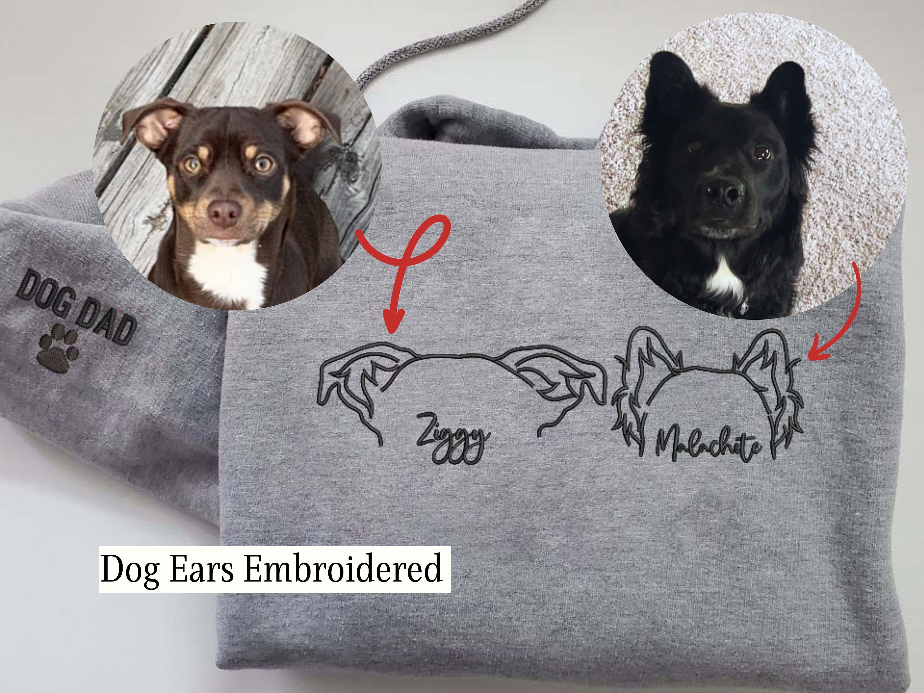 Personalized Dog Sweatshirt with Custom Pet Crewneck