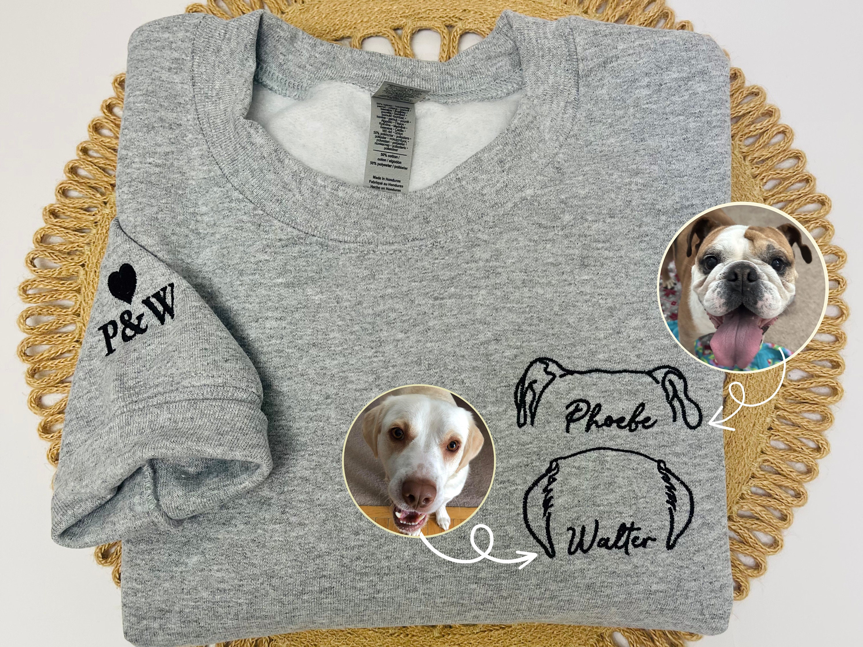 Personalized Dog Sweatshirt with Custom Pet Crewneck