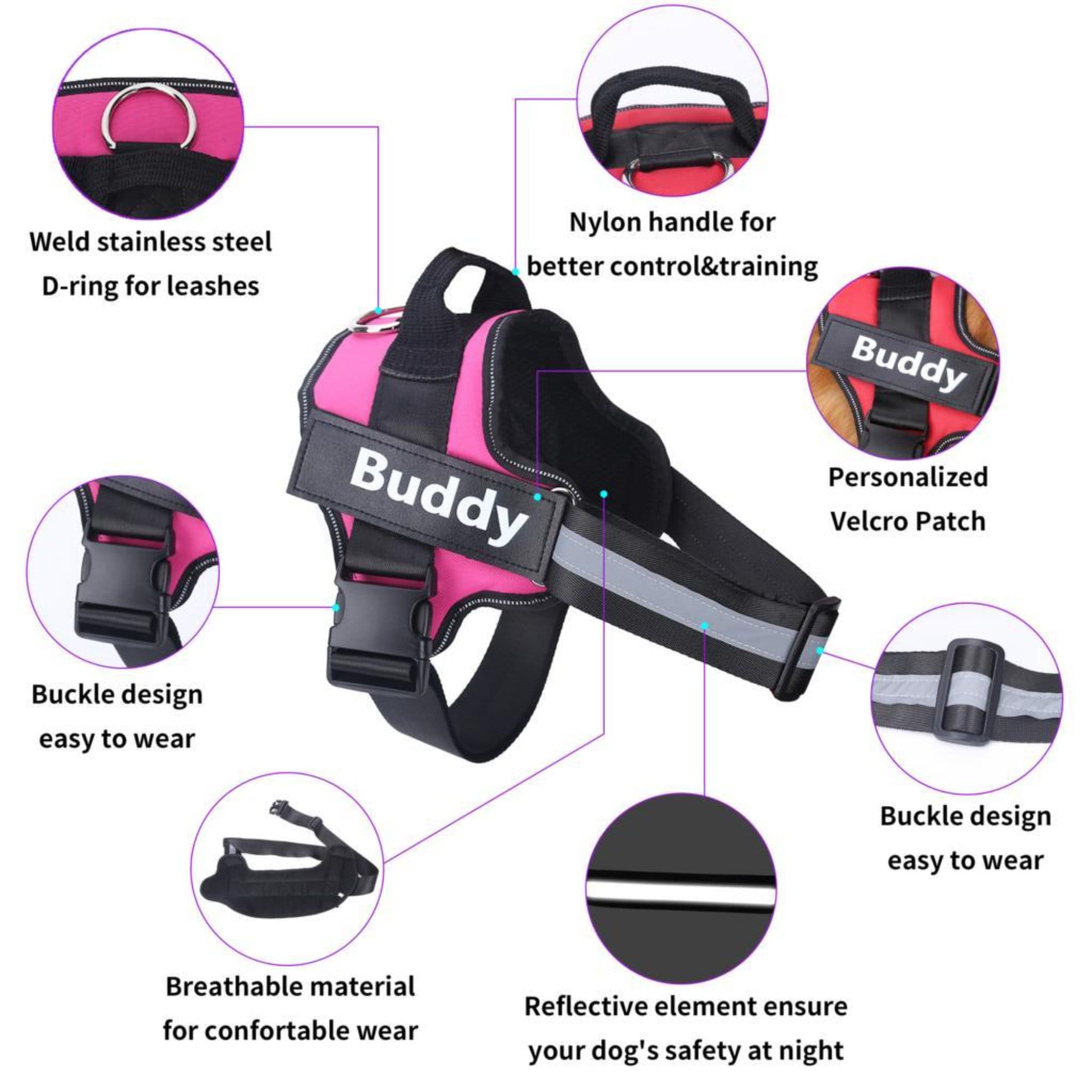 Customizable Harness & Leash Set for Dogs