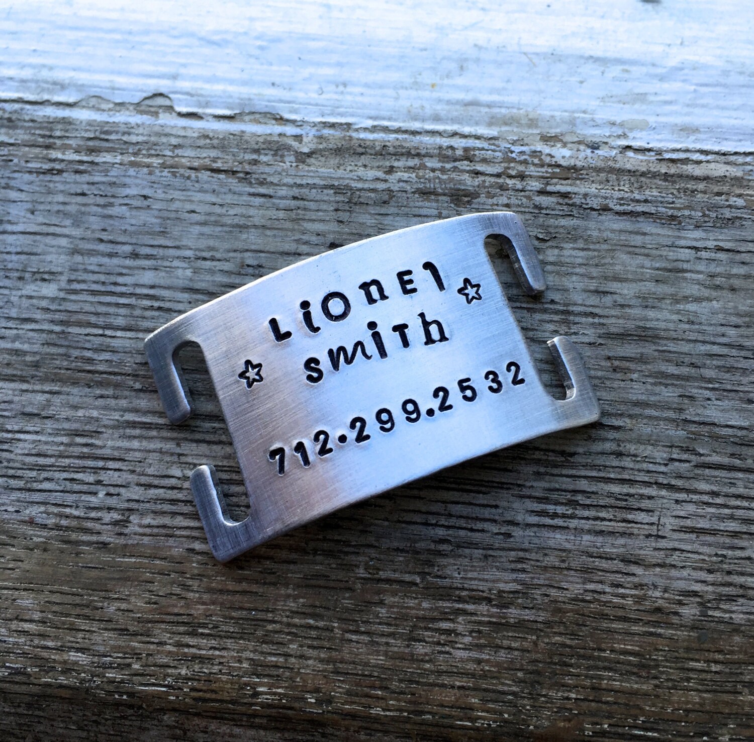Slide On Dog Tag - Custom Small Collar ID