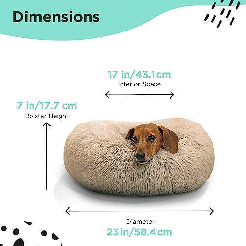 Sheri's Cozy Taupe Donut Bed 23x23