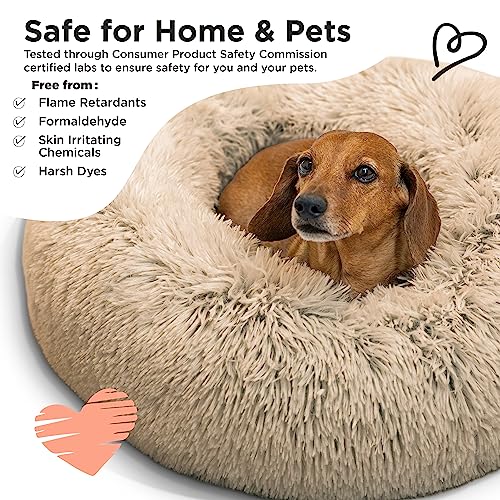 Sheri's Cozy Taupe Donut Bed 23x23