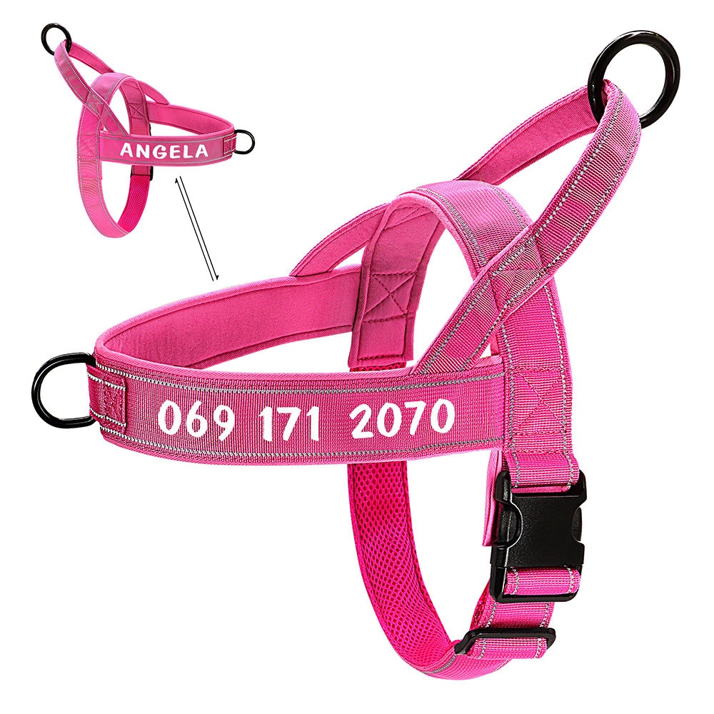 Customized Tactical Dog Harness with Reflective Nylon