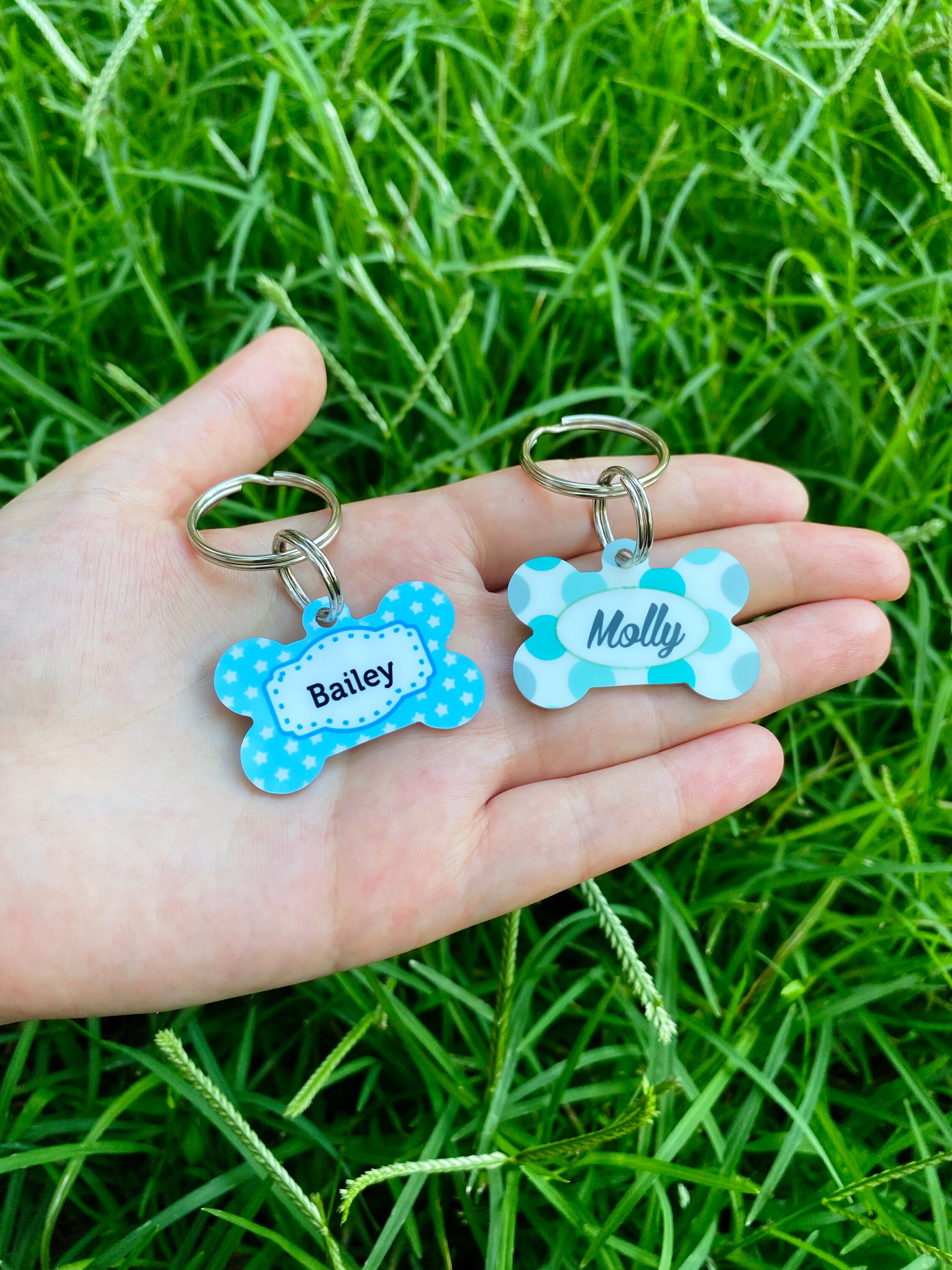 Personalized Pet ID Tag for Dogs - Blue