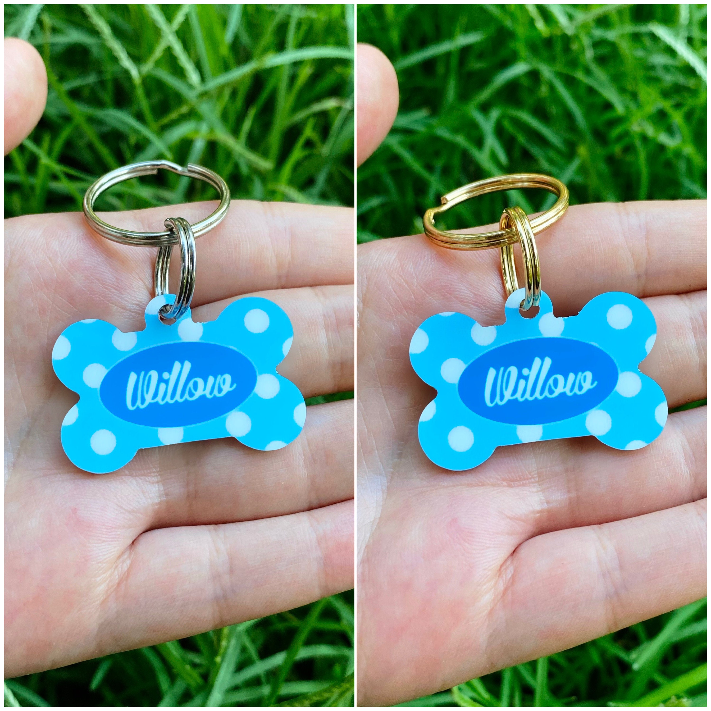 Personalized Pet ID Tag for Dogs - Blue
