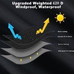 K-Musculo RV Tire Covers 2-Pack, Waterproof Wheel Covers for RV Wheel Travel Trailer Camper Truck SUV, Fit 27-29 Inch Tire Diameter (Black)