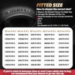 K-Musculo RV Tire Covers 2-Pack, Waterproof Wheel Covers for RV Wheel Travel Trailer Camper Truck SUV, Fit 27-29 Inch Tire Diameter (Black)