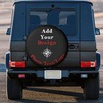 Custom Spare Tire Cover Personalized Wheel Tire Cover Add Your Own Photo Text Logo Waterproof Dust-Proof Spare Wheel Cover Protectors for Trailer Truck SUV Universal All Vehicles