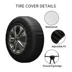 Custom Spare Tire Cover Personalized Wheel Tire Cover Add Your Own Photo Text Logo Waterproof Dust-Proof Spare Wheel Cover Protectors for Trailer Truck SUV Universal All Vehicles