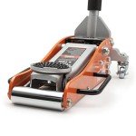 TONDA Low Profile Floor Jack, 2 Ton Aluminum and Steel Hydraulic Car Jack with Dual Pump System, Rapid Lift, Orange