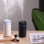 Car Diffuser Humidifier USB Aromatherapy Essential Oil Diffuser Car Air Freshener Diffuser USB Cool Mist Mini Portable Diffuser for Car Home Office Bedroom (Black)