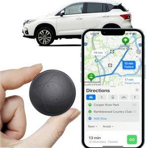 Mini GPS Tracker for Vehicles - Car GPS Tracker Portable Real Time Magnetic GPS Tracking Device,No Subscription Required/No Monthly Fee,Hidden GPS Trackers for Kids,Dogs,Trucks 
