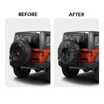 Spare Tire Cover with Pocket,Durable Oxford Cloth+Portable Handle Design Water&Dust-Proof Tire Covers for Car Truck SUV RV Trailer Camper Van (Fits for Tire Diameters 13" - 18")