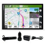 Wearable4U - Garmin DriveSmart 86, 8-inch Car GPS Navigator with Bright, Crisp High-Res Maps and Voice Assist with Power Pack Bundle