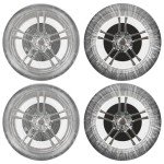 DaisyInner 100 Pcs Disposable Car Tire Covers Plastic Waterproof Tire Wheel Protector for Car Truck SUV Trailer Camper Universal Covering