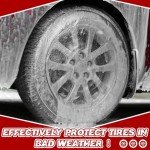 DaisyInner 100 Pcs Disposable Car Tire Covers Plastic Waterproof Tire Wheel Protector for Car Truck SUV Trailer Camper Universal Covering