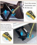 Bylikeho Scissor Jack Lift - 2 Ton Car Tire Jack Tool, Universal Emergency Kit with Lug Wrench, Portable Tire Changing Kit for Car, Truck, SUV