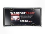WeatherTech ClearCover License Plate Cover and Frame, Chrome/Black