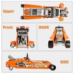 Donext 2.5 Ton Steel Floor Jack, Low Profile Hydraulic Racing Floor Jack with Single Piston Lift Pump, Lifting Range 3-3/8" - 14-15/16"