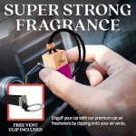 Alien Car Air Freshener for Women | Perfume Style Car Scents Air Freshener with Vent Clip | Strong Car Perfume Air Freshener with Odour Eliminating Technology | Car Fresheners for Women by Perfa