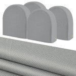 Tuszom Waterproof Anti-UV Tire Protectors 4 Pack - Tearproof 900D Solution-Dyed Tearproof Windproof Tire Covers for RV, Trailer,Camper,Truck,Cars,Jeeps,Vans,SUV (Universal Fits 29-31.75 inch)