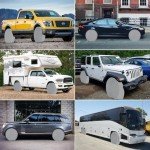 Tuszom Waterproof Anti-UV Tire Protectors 4 Pack - Tearproof 900D Solution-Dyed Tearproof Windproof Tire Covers for RV, Trailer,Camper,Truck,Cars,Jeeps,Vans,SUV (Universal Fits 29-31.75 inch)