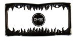 DMSE Universal Metal Shark Tooth Teeth Jaws License Plate Frame Cool Design for Any Vehicle (Black Sharks Tooth)