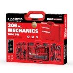 STARWORK TRUE MECHANIC 306-Piece Mechanics Tool Set and Socket Set, Comprehensive Tool Kit, Automotive Repair Tool Set, Professional
