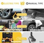 ROGTZ Electric Car Floor Jack 3 Ton All-in-one Automatic 12v Scissor Lift Jack for Tire Change Replacement