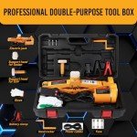 ROGTZ Electric Car Floor Jack 3 Ton All-in-one Automatic 12v Scissor Lift Jack for Tire Change Replacement