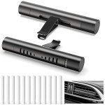 EORRZZY 2 Packs Custom Car Air Freshener Diffuser Vent Clips for Car Decoration Accessories with 12 Refill Sticks for Cars, Office, Kitchen, Bathroom, Pet Houses