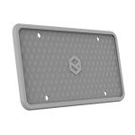 Rightcar Solutions Silicone License Plate Frame | The Original Premium Grade Silicone Car Plate Frame | Rust Proof, Rattle Proof, Weather Proof License Plate Holder (Grey)