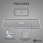 Rightcar Solutions Silicone License Plate Frame | The Original Premium Grade Silicone Car Plate Frame | Rust Proof, Rattle Proof, Weather Proof License Plate Holder (Grey)