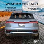 Rightcar Solutions Silicone License Plate Frame | The Original Premium Grade Silicone Car Plate Frame | Rust Proof, Rattle Proof, Weather Proof License Plate Holder (Grey)