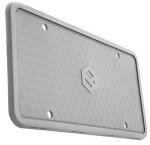 Rightcar Solutions Silicone License Plate Frame | The Original Premium Grade Silicone Car Plate Frame | Rust Proof, Rattle Proof, Weather Proof License Plate Holder (Grey)
