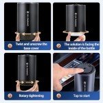 Smart Car Air Freshener Diffuser with Starry Sky Projection and 50ml Perfume, 3 Mode Adjustable Rechargeable Car Aroma Diffuser,Auto On/Off Intelligent,Cologne