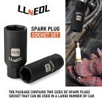 LLNEDL Impact Socket Set 3/8 Drive,95Pcs Deep&Shallow Socket Wrench Set,6 Point Metric&Standard Full |5/16"-3/4",8-22mm| with Spark Plug Sockets,72T Ratchet Handle, Screwdrivers for Automotive&Home