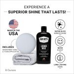 CAR GUYS Liquid Wax | Advanced Car Wax | Superior Protection with a Carnauba Wax Shine | For all Paint Colors and Excellent Black Car Wax | 8 Oz Kit