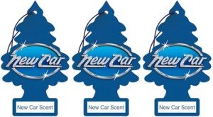 LITTLE TREES Car Air Freshener | Hanging Paper Tree for Home or Car | New Car Scent | 3 Pack