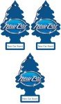 LITTLE TREES Car Air Freshener | Hanging Paper Tree for Home or Car | New Car Scent | 3 Pack