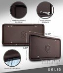 Silicone Black License Plate Frame Covers 2 Pack- Front and Back Car Plate Bracket Holders. Rust-Proof, Rattle-Proof, Weather-Proof (Black)