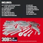 CRAFTSMAN 308 Piece Mechanics Tool Set, Socket and Wrench Set (CMMT45939)