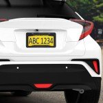 FBJTDQ Carbon Fiber License Plate Frames- Black Carbon Pattern Plastic Front & Rear Car Tag Holder Cover 2 Pack, for Men/Women, with Mount Hardware, Screws, Caps, Rattle Proof Pads, Handlebar Stickers