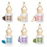 AROIC Car Air Freshener for Women, 6 Pack Air Freshener Diffuser, Hanging Drift Air Fragrance Essential Oil Diffuser, Long Lasting Fragrance Fresheners Scents Accessories Cute Car Interior Unisex