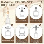 AROIC Car Air Freshener for Women, 6 Pack Air Freshener Diffuser, Hanging Drift Air Fragrance Essential Oil Diffuser, Long Lasting Fragrance Fresheners Scents Accessories Cute Car Interior Unisex