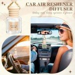 AROIC Car Air Freshener for Women, 6 Pack Air Freshener Diffuser, Hanging Drift Air Fragrance Essential Oil Diffuser, Long Lasting Fragrance Fresheners Scents Accessories Cute Car Interior Unisex