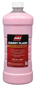 Malco Cherry Flash Automotive Liquid Paste Wax – Protect & Shine Your Vehicle/Easiest Way to Hand Wax Your Car/Lasting Gloss & Protection For Cars, Trucks, Boats, and Motorcycles / 64 Oz. (124864)